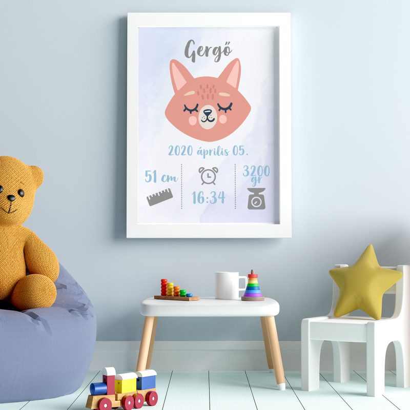 Rókás poszter fiúknak Lovenir.hu
