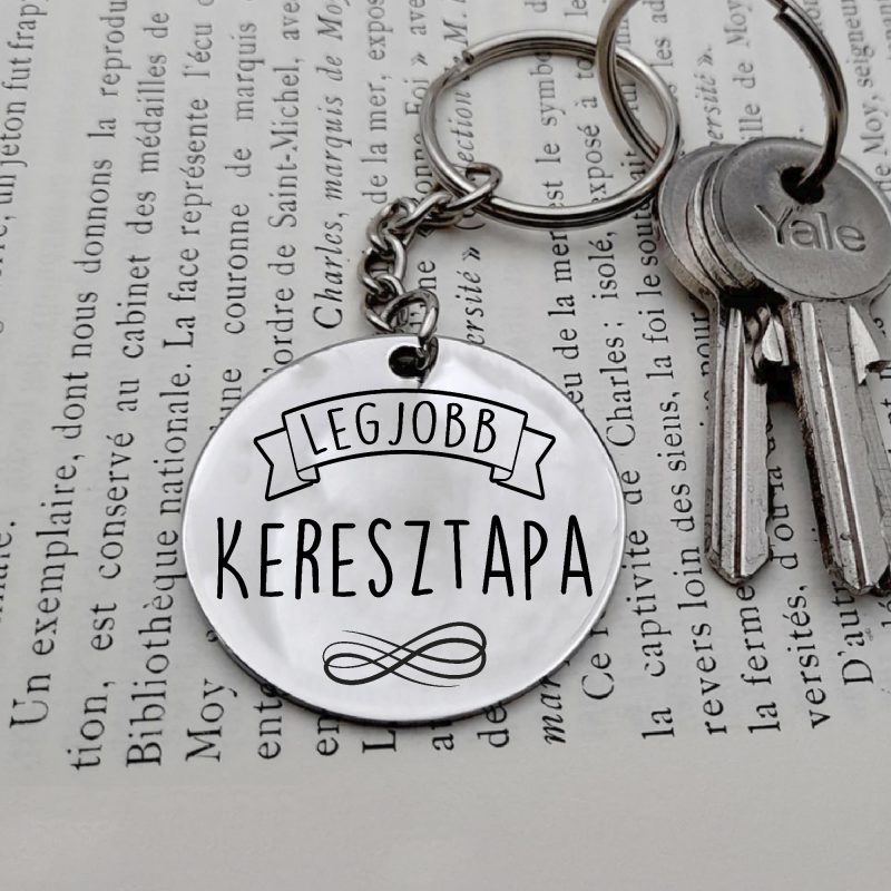Legjobb keresztapa kulcstartó Lovenir.hu