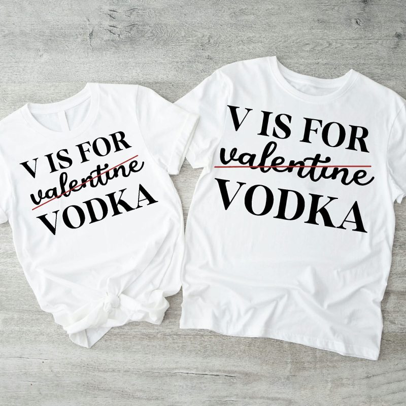 V is for... vodka páros póló Lovenir.hu