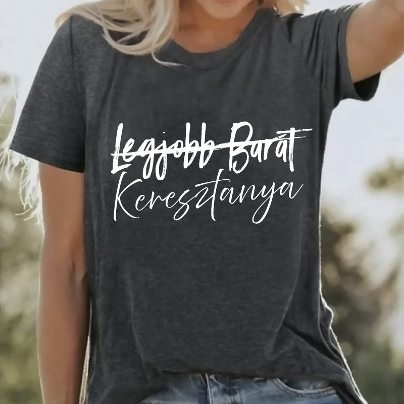 Legjobb barát Keresztanya női póló Lovenir.hu