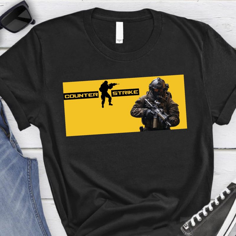Counter strike sárga alapon póló Lovenir.hu