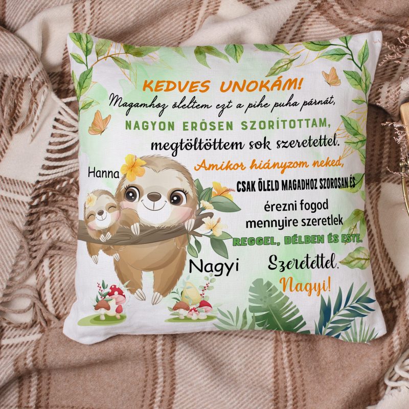 Lajháros ölelős párna unokának Lovenir.hu