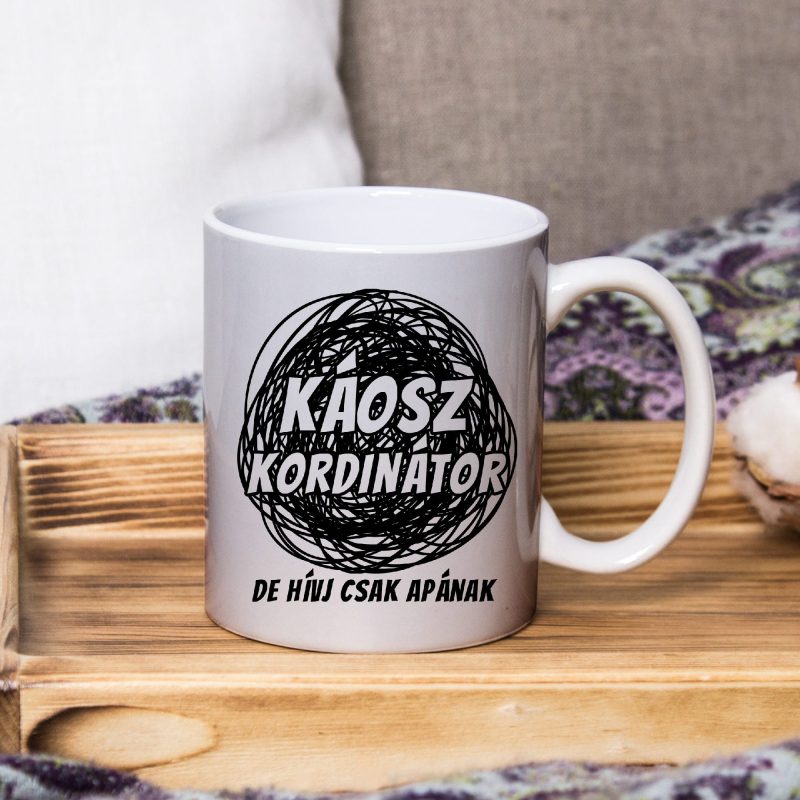 Káosz koordinátor bögre Lovenir.hu