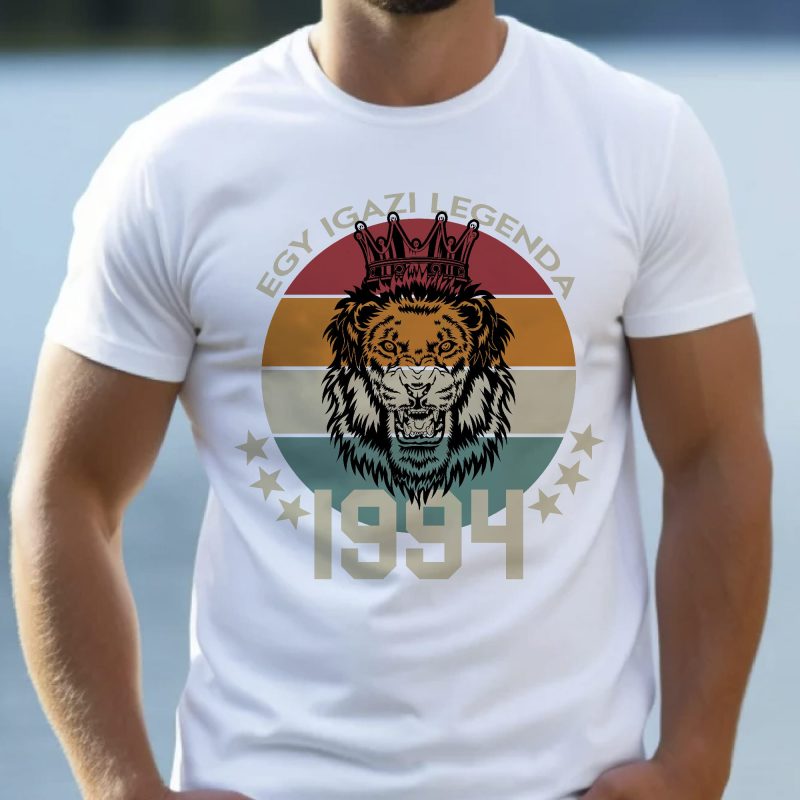 Egy igazi legenda oroszlán mintás póló Lovenir.hu