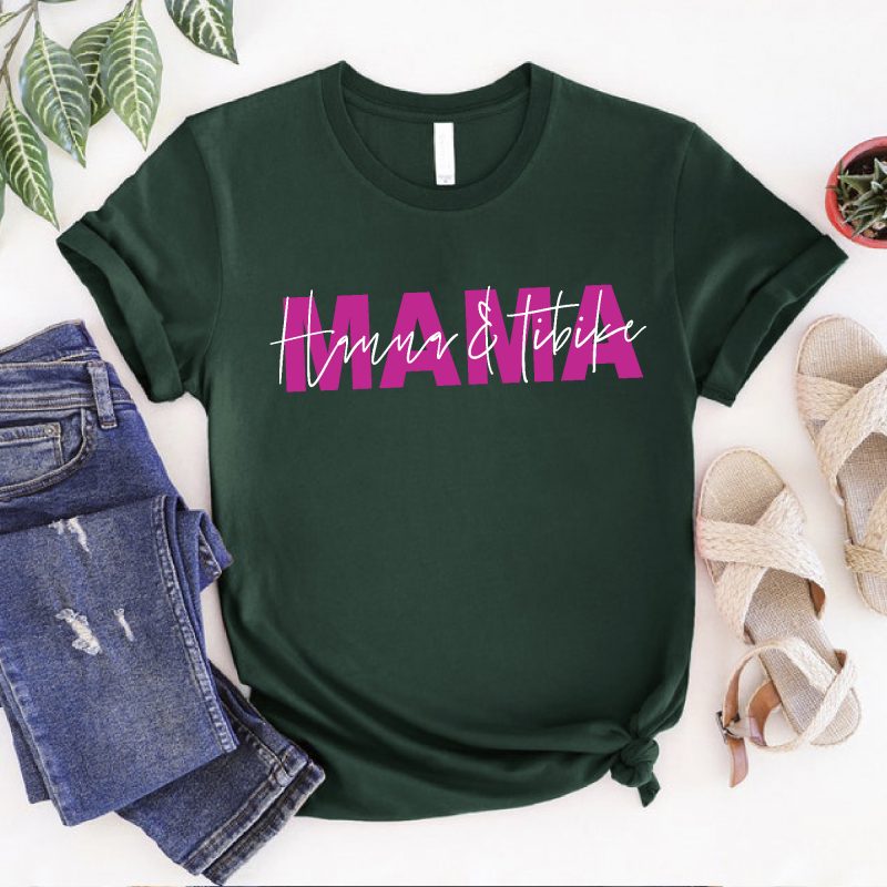 Pink mama feliratú póló nevekkel Lovenir.hu