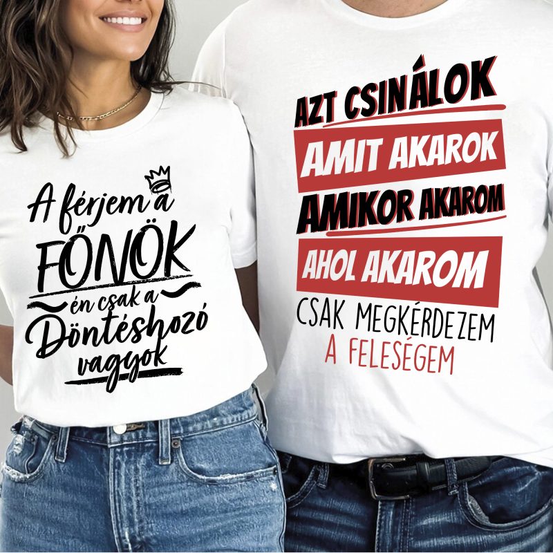Azt csinálok amit akarok páros póló csomag Lovenir.hu