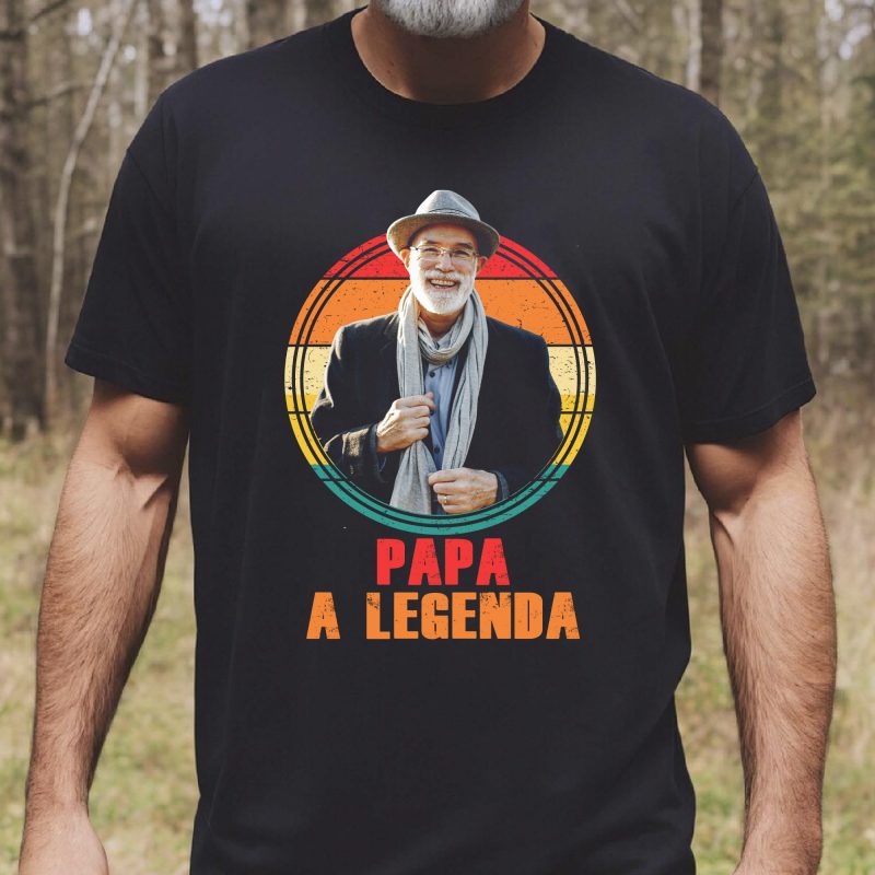 Papa a legenda póló, fényképpel Lovenir.hu
